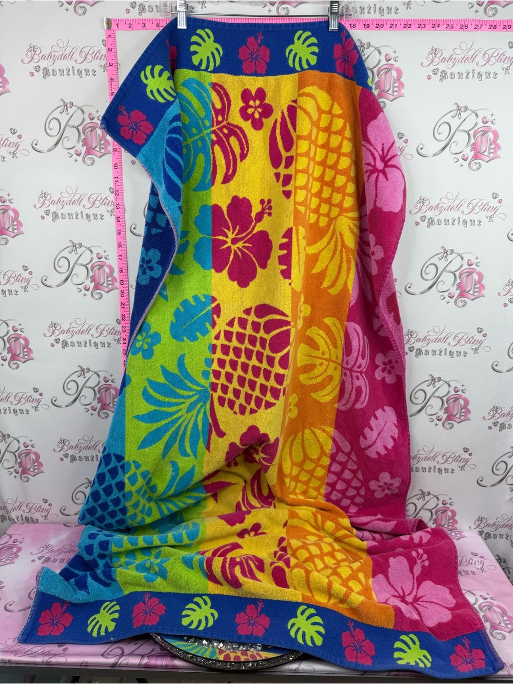 Safdie towel Egyptian cotton Multicolor Tropical Pineapple large beach towel